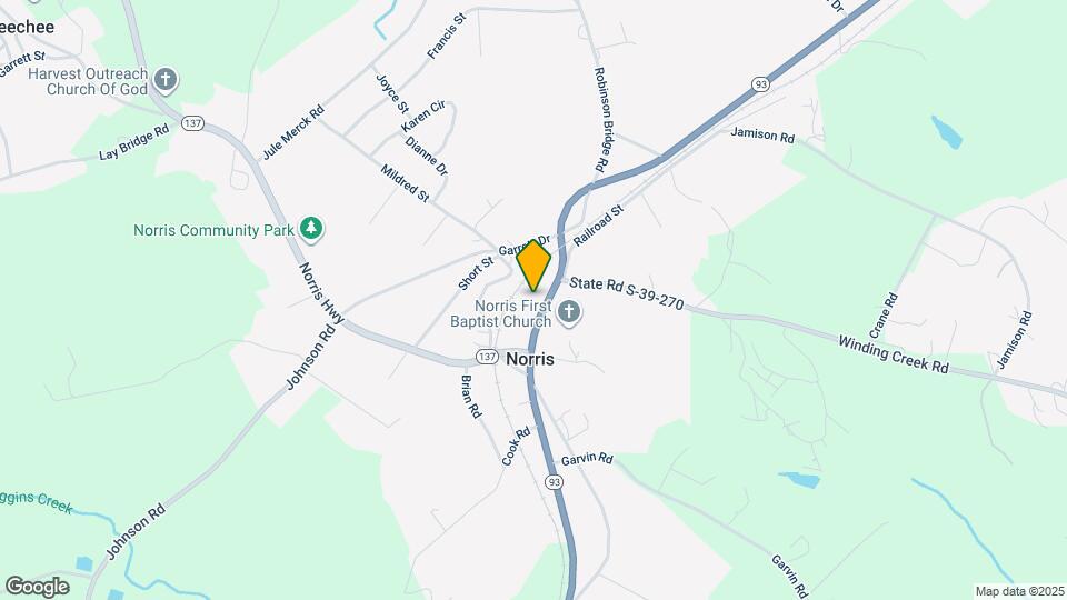 123 N Norris Dr Map and Location Details