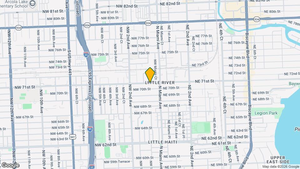 60 NW 71st St Map and Location Details
