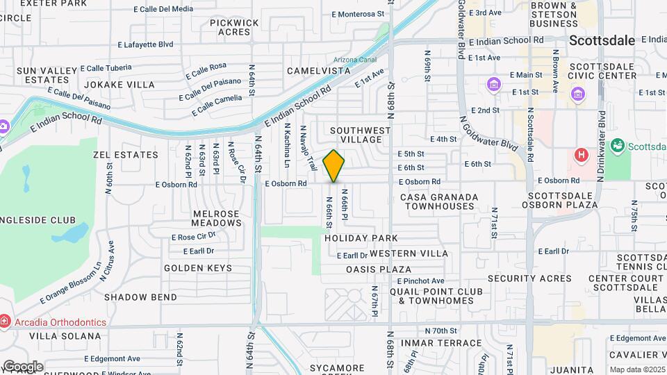 6601 E Osborn Rd Map and Location Details