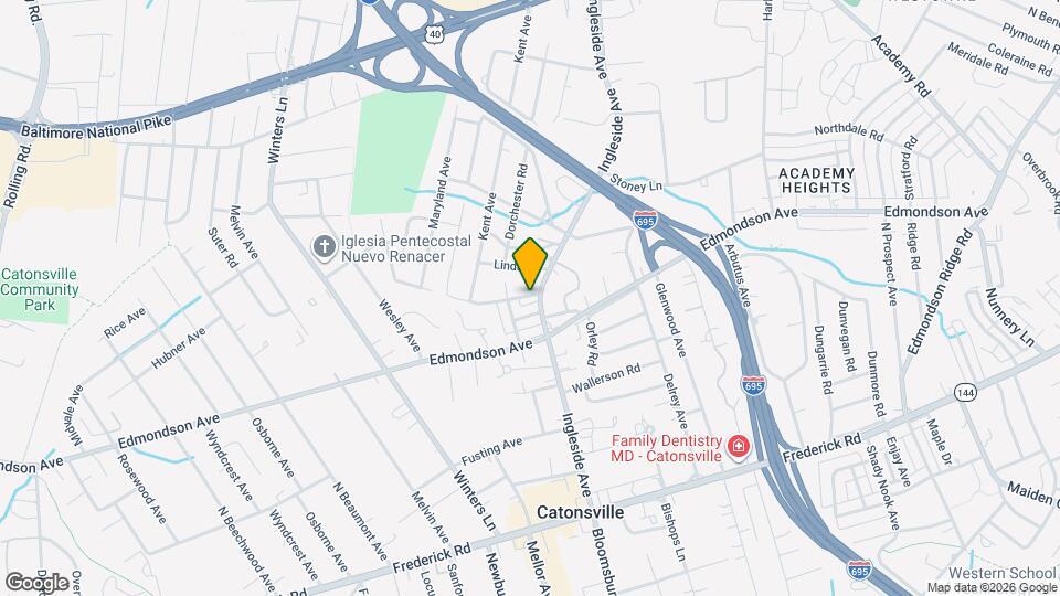 411 Ingleside Ave Map and Location Details