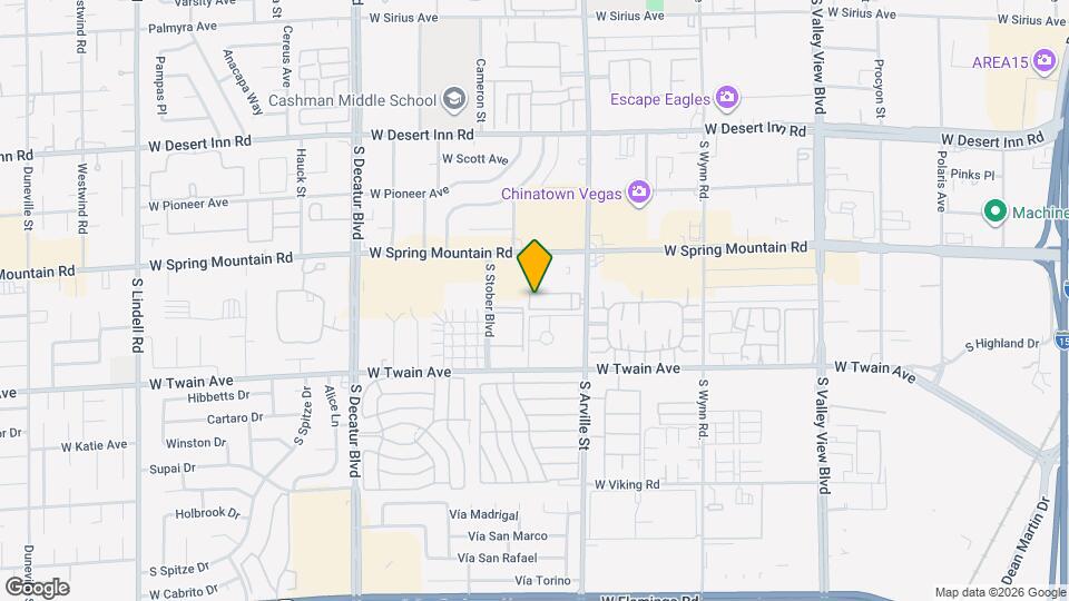 3573 S Arville St Mapa y Detalles de la Ubicación
