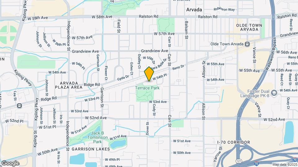 8626 W 54th Pl Map and Location Details
