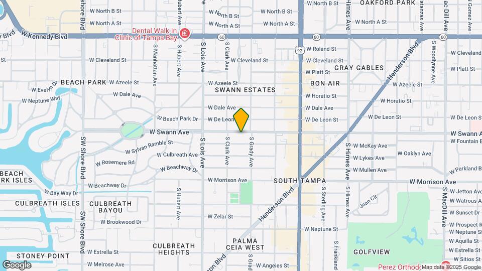 4008 W Swann Ave Map and Location Details