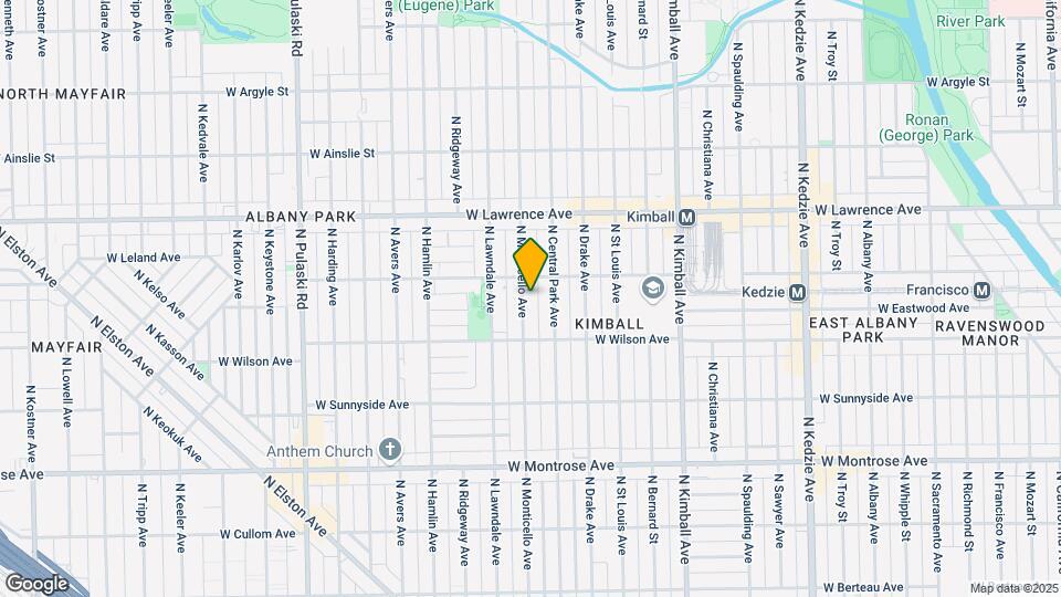 4641 N Monticello Ave, Unit 1 Map and Location Details