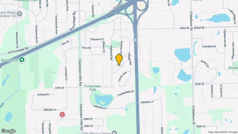 342 Sunrise Ave Map and Location Details