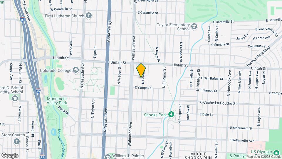1024 N Corona St, Unit 1024 Map and Location Details