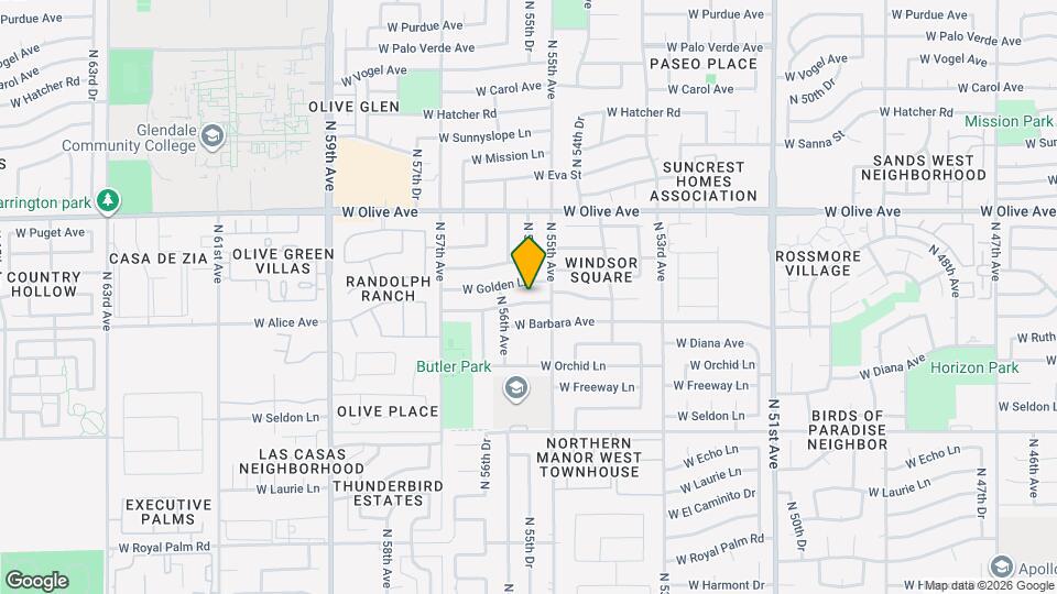 5520 W Alice Ave Mapa y Detalles de la Ubicación