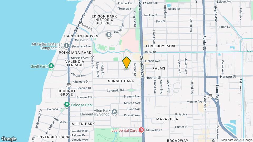 1840 Maple Ave Map and Location Details