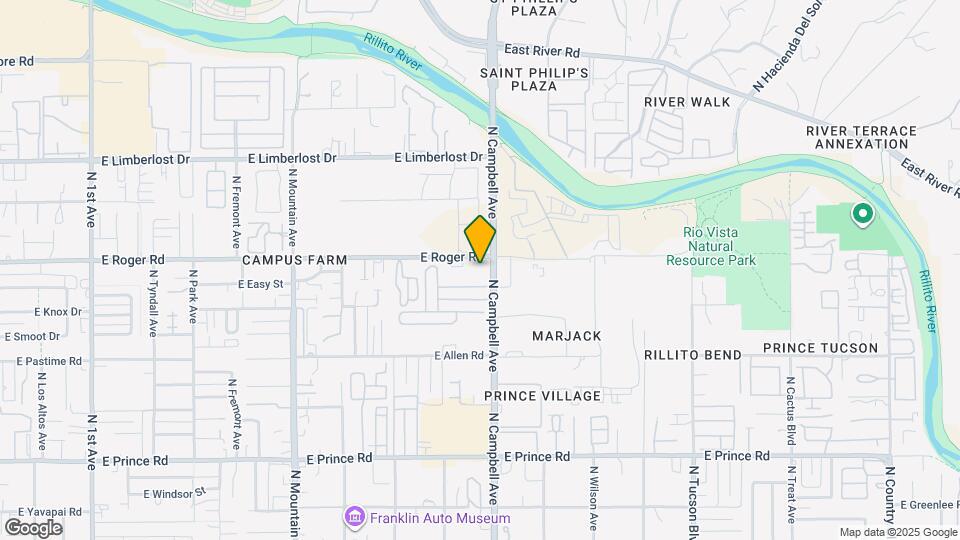 3993 N Campbell Ave Mapa y Detalles de la Ubicación