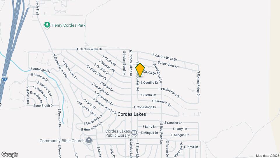 15487 S Black Mountain Rd Map and Location Details