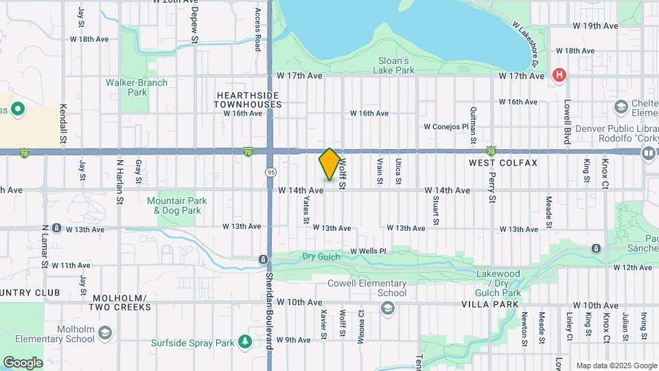 4827 W 14th Ave Map and Location Details