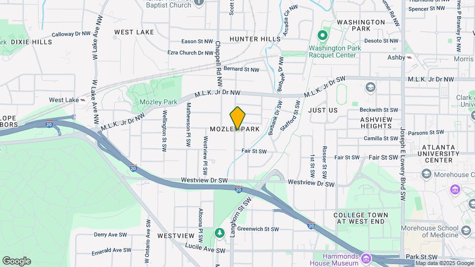 164 Chicamauga Ave SW, Unit Master Bedroom Map and Location Details
