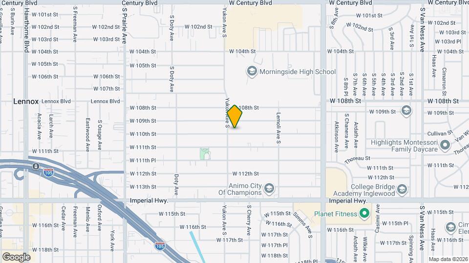 3545 W 110th St Map and Location Details