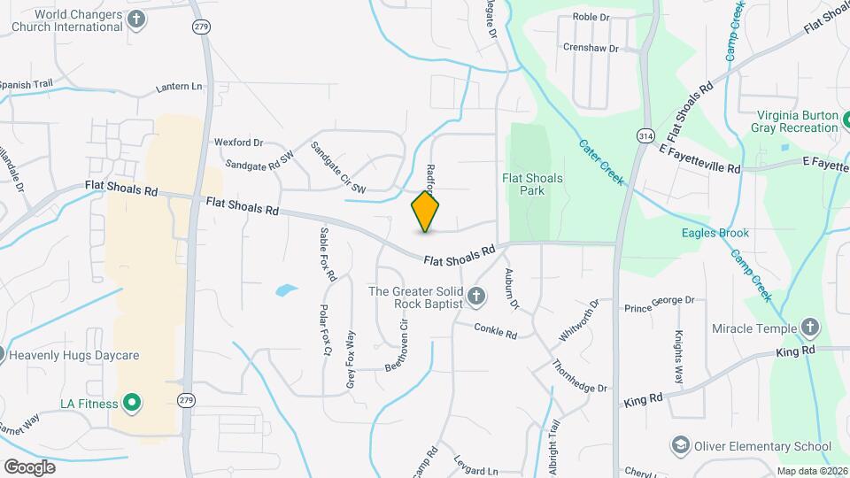 6165 Radford Dr Map and Location Details