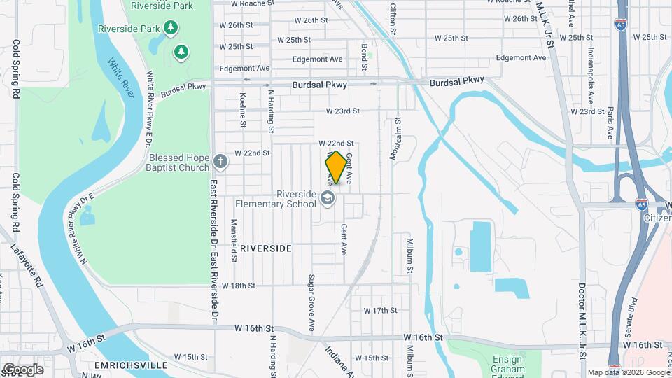 1222 W 21st St Map and Location Details