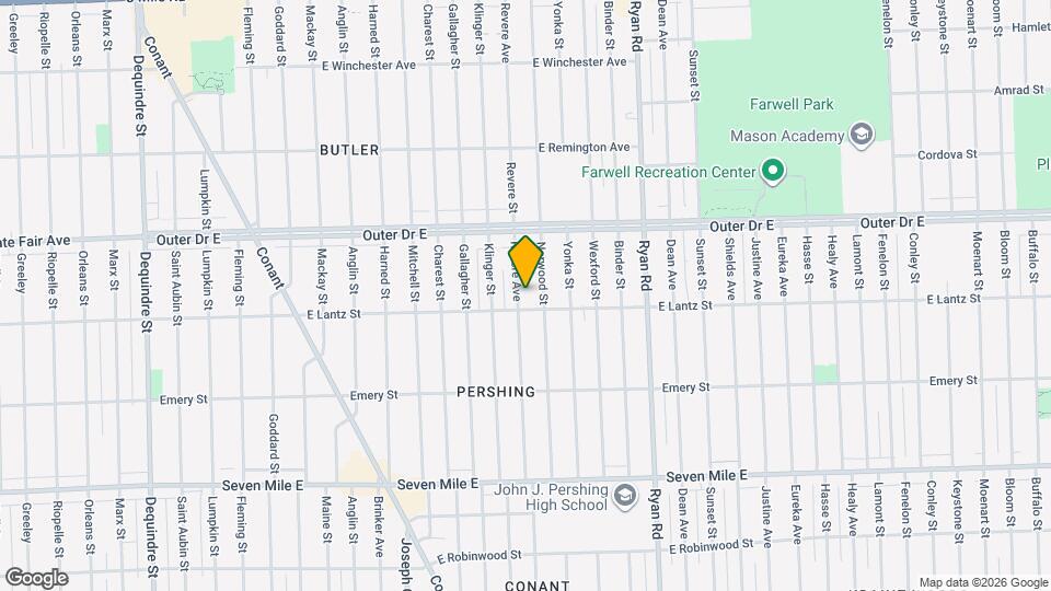 19626 Revere St Map and Location Details