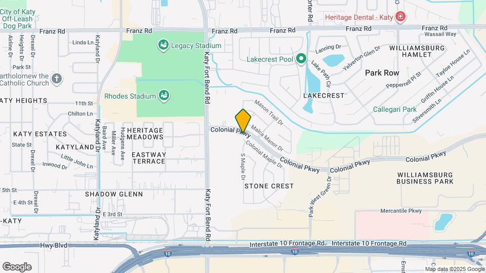 24834 Colonial Maple Dr Map and Location Details