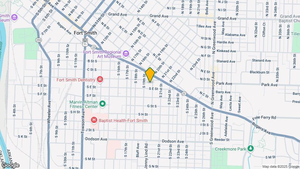 514 S 20th St Map and Location Details