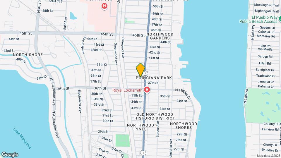 610 38th St Map and Location Details