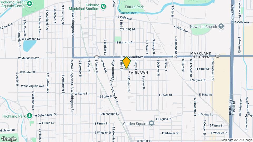 1101 S Purdum St Map and Location Details