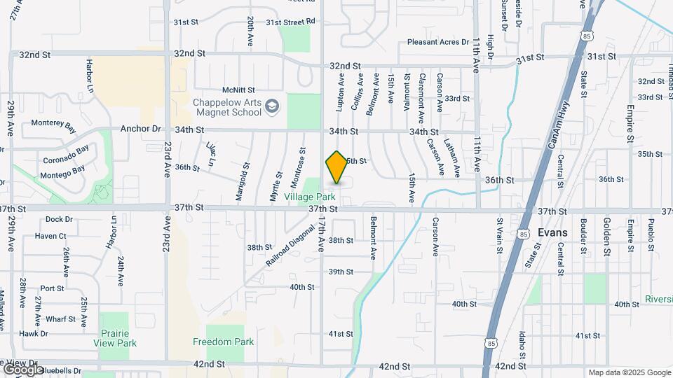 3621 Centennial Cir Map and Location Details