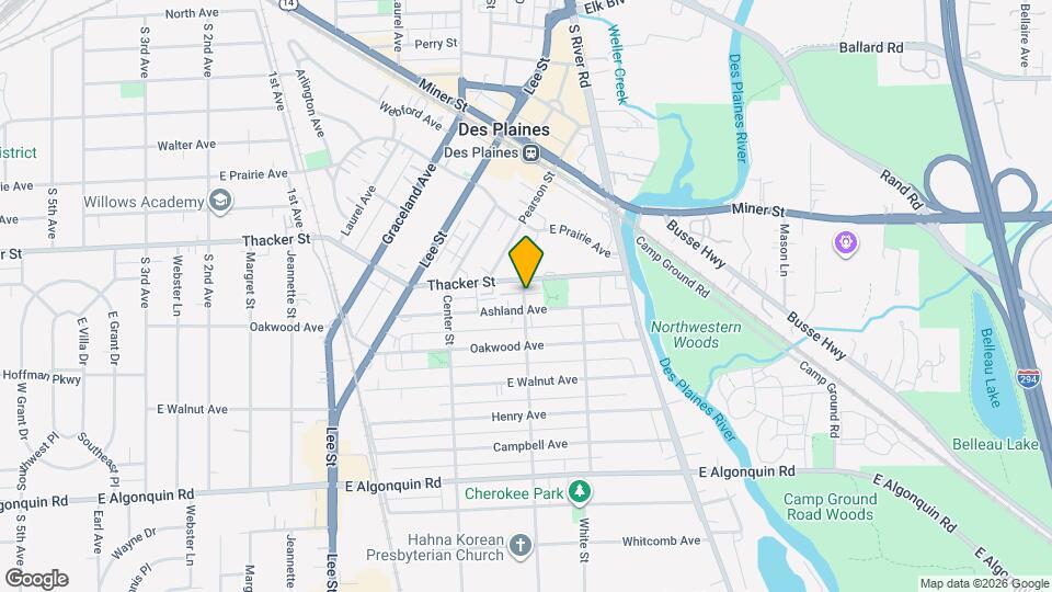 931 S Cora St, Unit 3W Map and Location Details