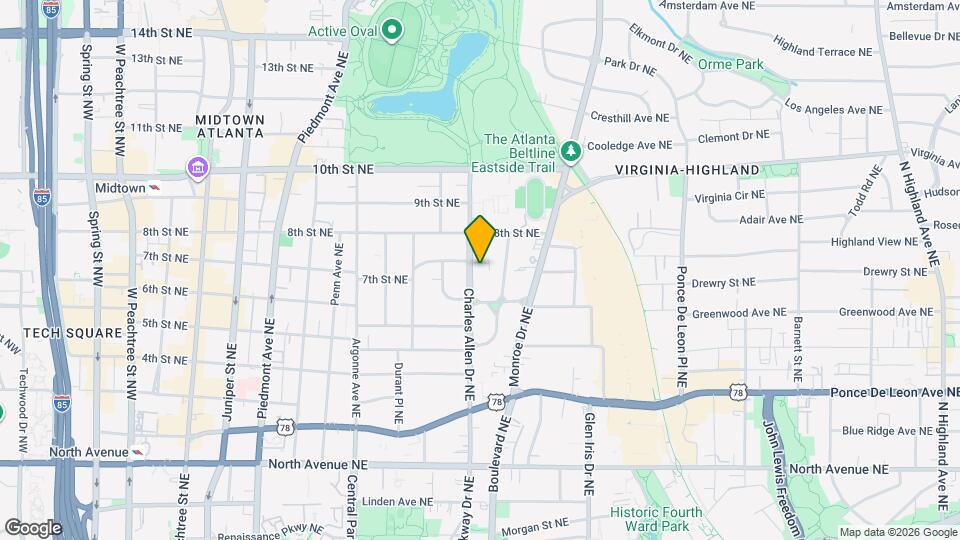 861 Charles Allen Dr NE Map and Location Details