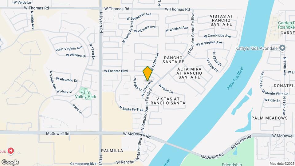 12722 W Monte Vista Rd Map and Location Details