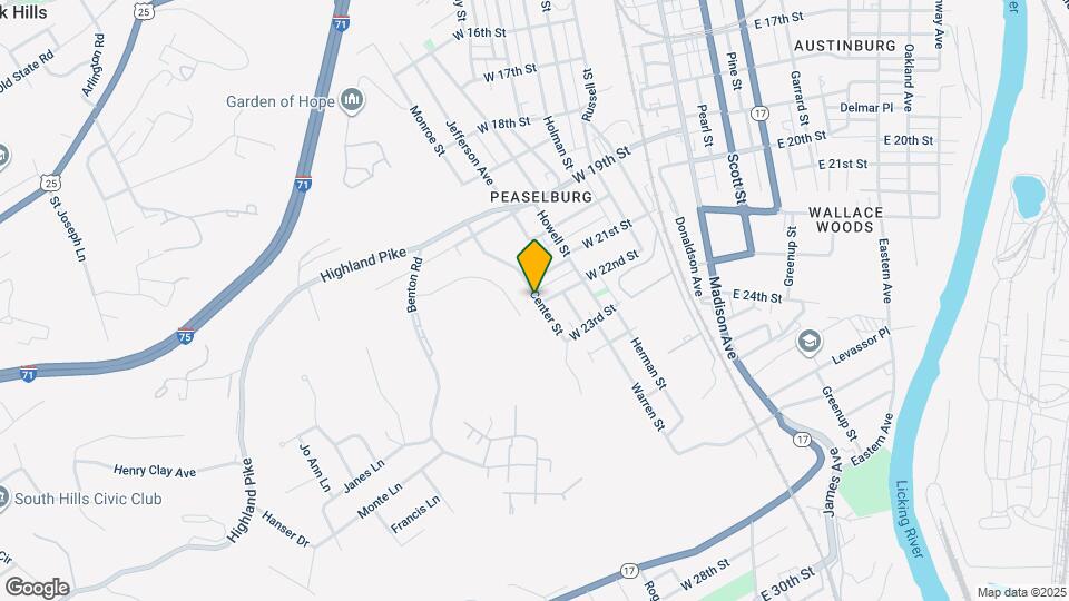 2109 Center St Map and Location Details