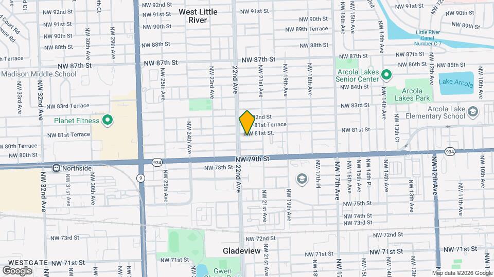 2169 NW 80th St Map and Location Details
