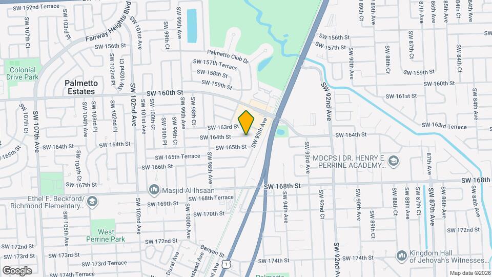 9600 SW 164th St Map and Location Details