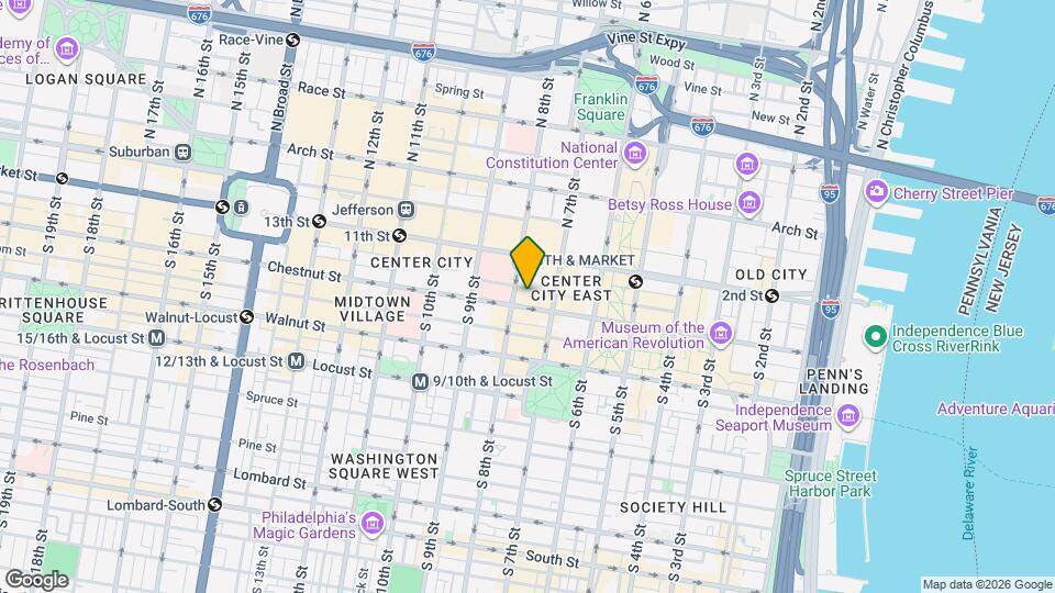 725 Chestnut St Map and Location Details