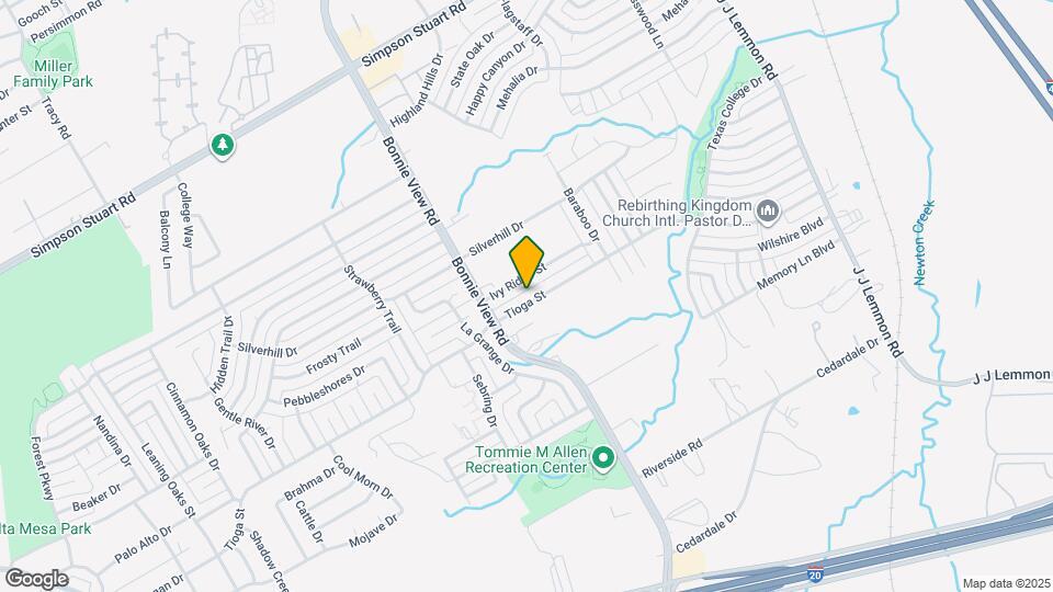 3939 Tioga St Map and Location Details