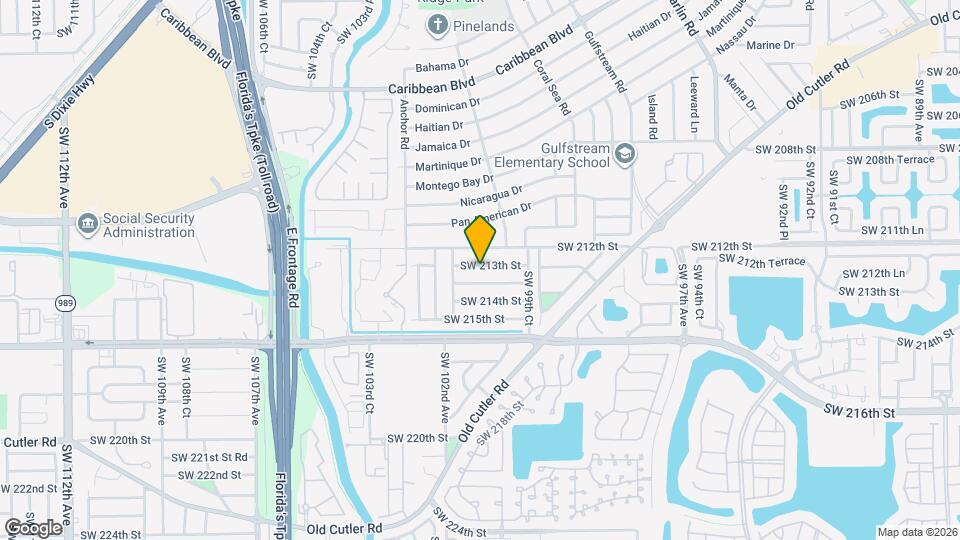 10020 SW 213th St Map and Location Details