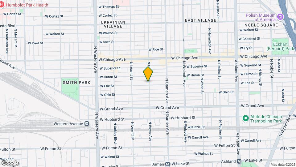 2100 W Erie St Mapa y Detalles de la Ubicación