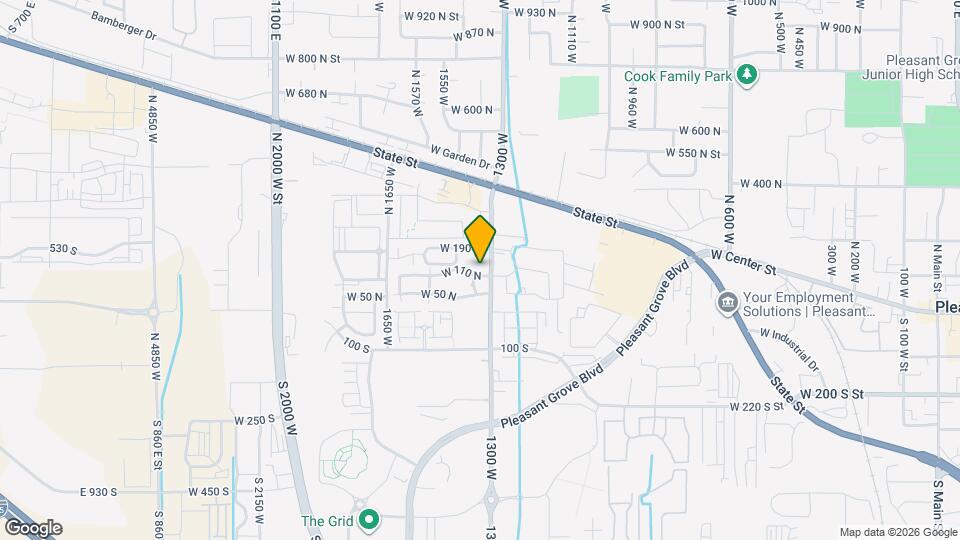 1382 W 110 N Map and Location Details