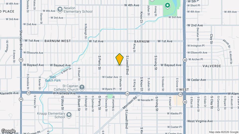 105 S Meade St Map and Location Details
