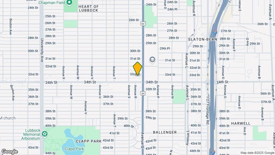 1707 33rd St Map and Location Details