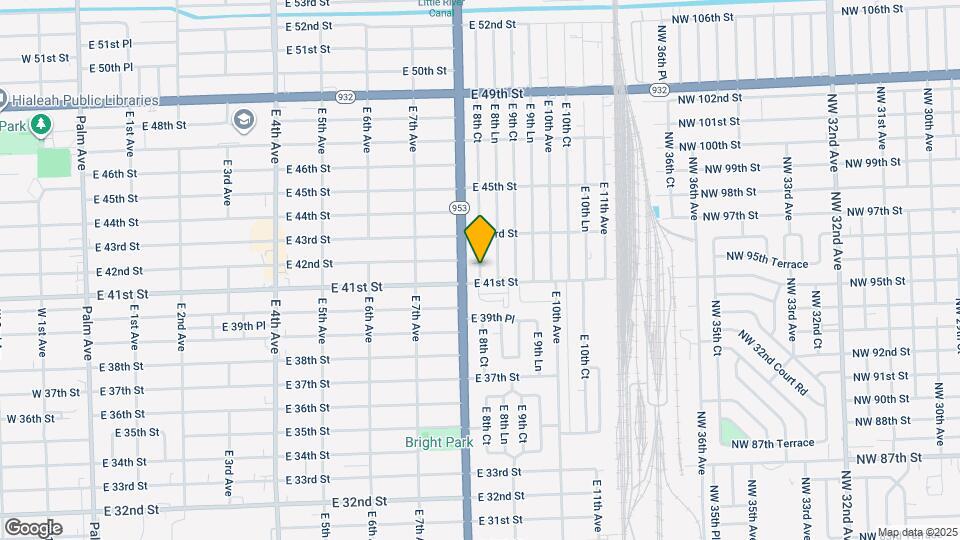 4124 E 8th Ct Map and Location Details