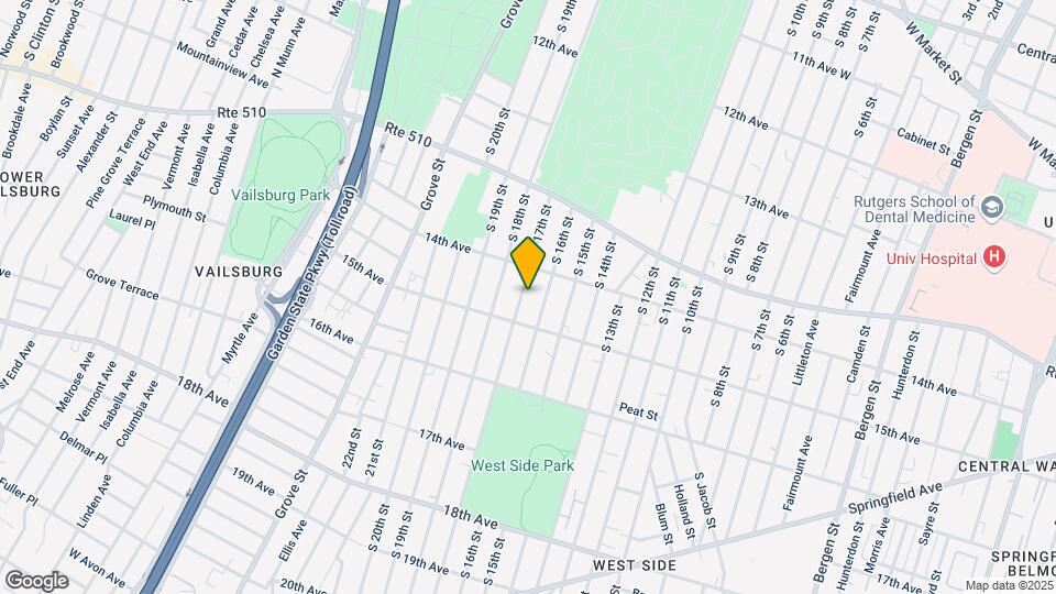 482 S 17th St Map and Location Details