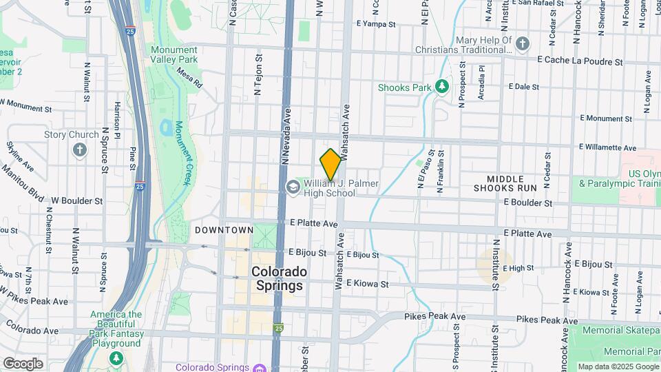 322 E Boulder St Map and Location Details