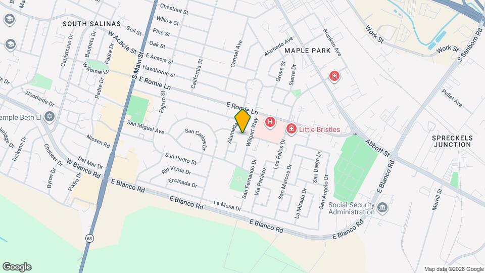 124 San Jose St Map and Location Details