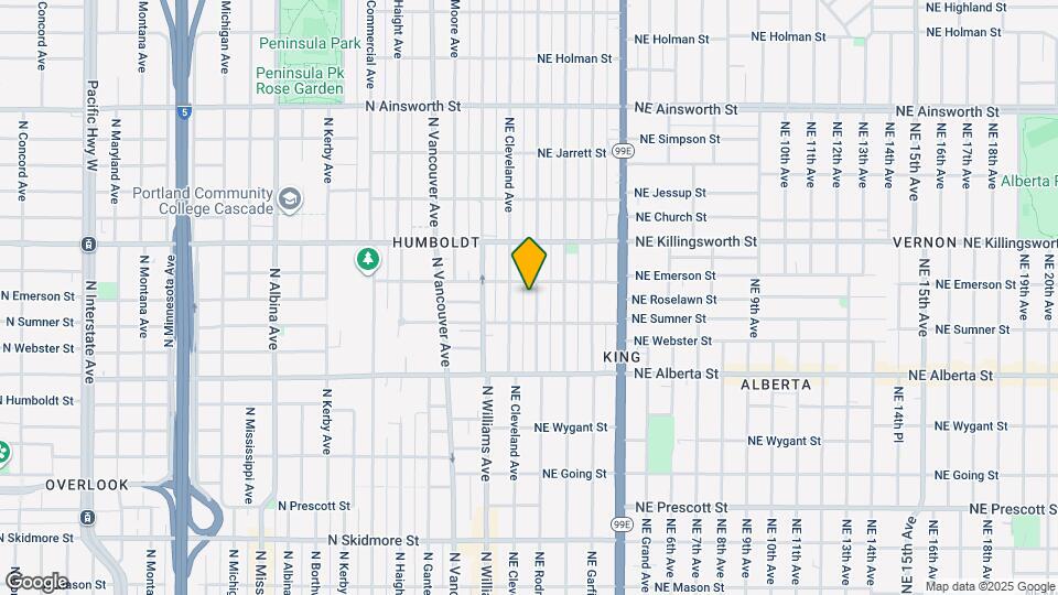 5245 NE Rodney Ave Map and Location Details