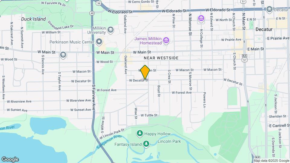 1013 W Decatur St Map and Location Details