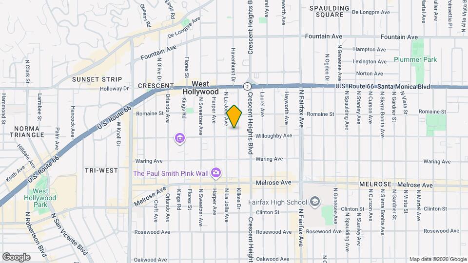 911 Havenhurst Drive (#840) Map and Location Details