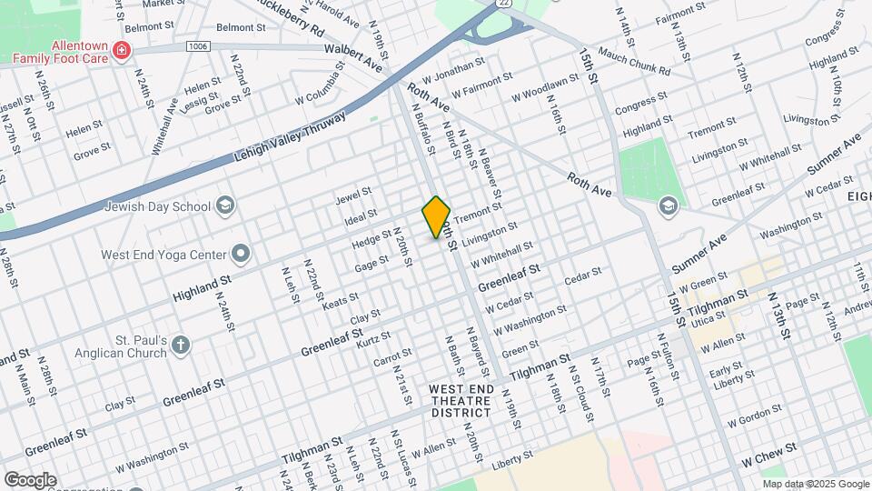 1915 W Livingston St, Unit #2 Map and Location Details