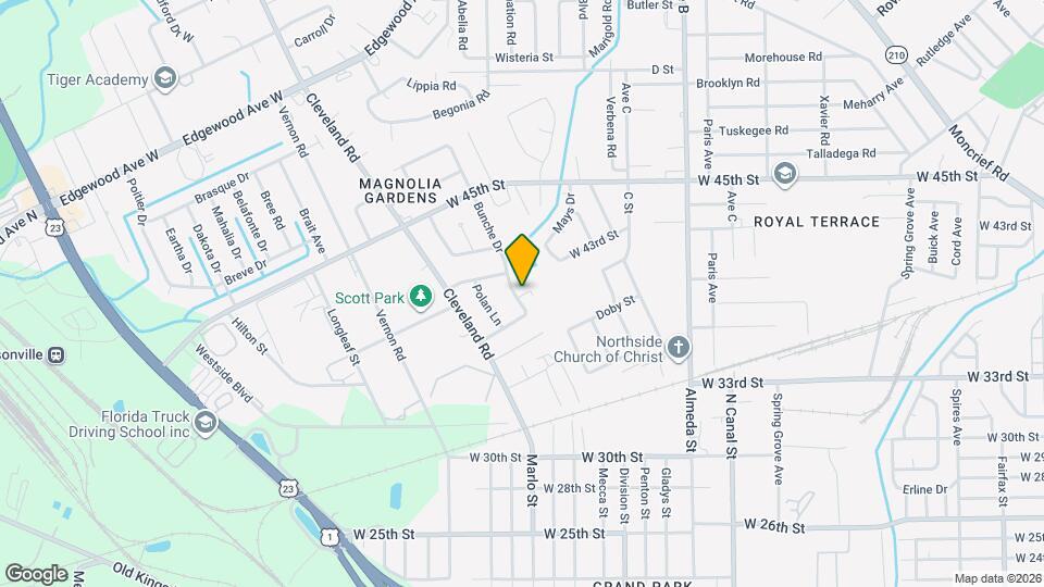 5227 Bunche Dr Map and Location Details