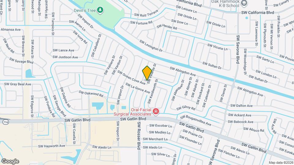 1601 SW Ocean Cove Ave Map and Location Details