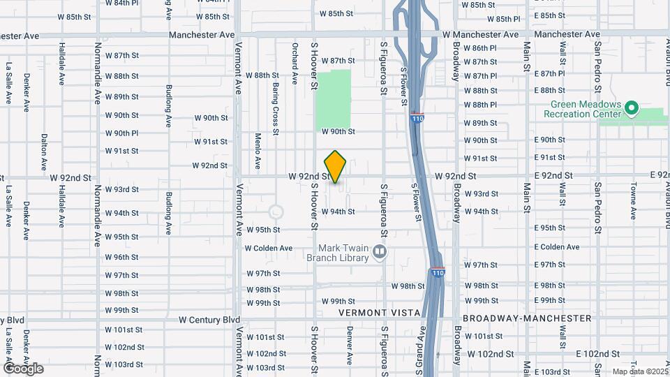 628 W 92nd St Mapa y Detalles de la Ubicación