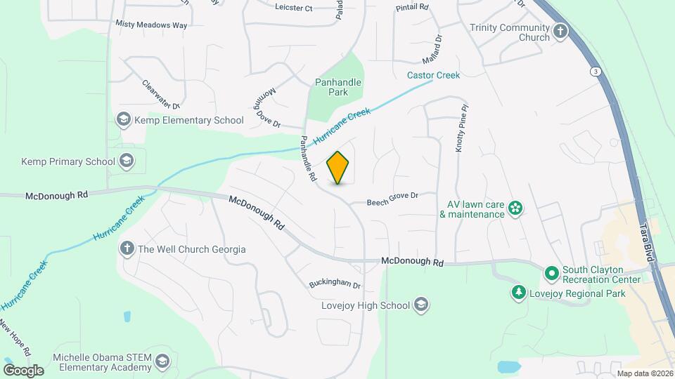 11116 Shadow Creek Terrace Mapa y Detalles de la Ubicación